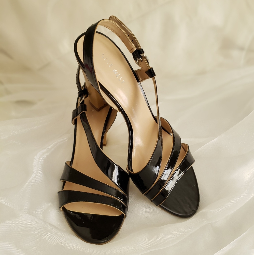 Nine West Black Sandals.